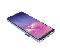 Alomejor Écran de Remplacement de Téléphone de 6,4 Pouces pour S10 Plus avec Assemblage de Numériseur Tactile et Outils Inclus, Cadre Bleu Haute Résolution et Durable