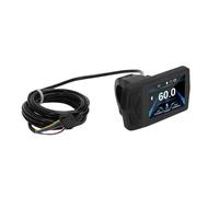 Alomejor Écran LCD pour Vélo électrique, Compteur de Vitesse, Compteur Kilométrique avec Connecteur SM rétroéclairé pour Vélo de Montagne, Scooter électrique