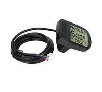 Alomejor Écran pour Vélos électriques, Compteur d'affichage LCD pour Scooter électrique ABS avec Données en Temps Réel et Boutons Externes pour Une visibilité Améliorée et Une Utilisation Ergonomique