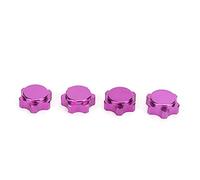 Alomejor Écrou, 4 Pièces 17 Mm écrou de Moyeu de Roue en Alliage D'aluminium Couvercle Anti-poussière pour Voiture HSP 94762 94886 1/8 RC 1 Jeu (Purple)