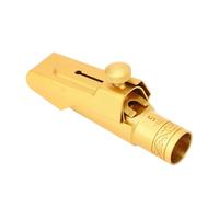 Alomejor Embout de Saxophone Alto, Construction en Métal en Laiton, Son Puissant, Ouverture 5C, Idéal pour les Professionnels et les Débutants