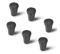 Alomejor Embouts Caoutchouc universels,antidérapants absorbants Chocs,Pointes bâtons Marche Nordique,lot 6 pièces 4 cm,for randonneurs trekkeurs familles en Montagne forêt sentiers
