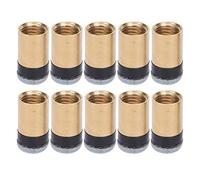 Alomejor Embouts de Queue de Billard, 2 Tailles, Embouts de Vis de Rechange en Cuir de Bétail Artificiel de Haute qualité avec Filetage Solide pour le Contrôle des Boules de Billard (13mm)
