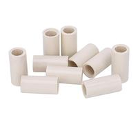 Alomejor Embouts de Queue de Billard 40 Pièces, Tubes D'outils de Réparation de Tiges de Bâton en Fiber Blanche avec Une Conception Facile à Utiliser, pour Accessoires de Billard (12MM 1 Pouce)