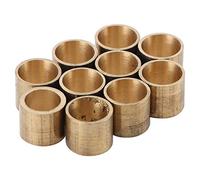 Alomejor Embouts de Queue de Billard en Cuivre Durables, 10 Pièces, Embouts pour Accessoires D'outils de Réparation de Piscine, pour Les Amateurs de Billard, en Cuivre (9MM【Édenté】)