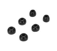 Alomejor Embouts D'écouteurs en Mousse à Mémoire de Forme, Antibruit, AdaptéS au Remplacement des Buds3 Pro S M L, 6 Paires pour Un Confort Toute la Journée (Black)
