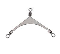 Alomejor Emerillons de PêChe Barillet Crossline à 3 Voies Pivot de PêChe pour Outils de PêChe(6#)