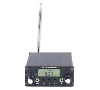 Alomejor Émetteur Stéréo FM, Station de Diffusion Radio FM Longue Portée 0,5 W avec Prise Microphone 3,5 Mm, pour Cinéma en Plein Air, église, Parc, école, Usine, Hôtel, Maison