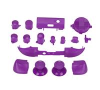 Alomejor Ensemble Complet de Boutons de Remplacement pour Manette de Jeu Series X, Design élégant, 15 Accessoires pour un Gameplay amélioré (PURPLE)