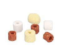 Alomejor Ensemble D'anneaux en Céramique Bio Balls, Média Filtrant Efficace pour Aquarium, Stabilise la qualité de l'eau, 12 Pièces pour Aquarium