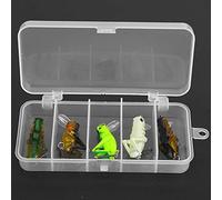 Alomejor Ensemble D'appâts de Cricket Résistants à la Corrosion, avec Posture de Natation Réaliste pour Attirer Les Poissons, 5 Pièces D'appâts Anti-Insectes pour Pêcheurs