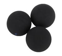 Alomejor Ensemble de 3 Balles de Squash, Balles d'entraînement Professionnelles en Caoutchouc avec Un Seul Point Bleu Double Jaune, Combo de Rebond de 4 Cm de Haut pour Les Joueurs Débutants à