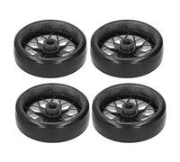 Alomejor Ensemble de 4 Pneus et Essieux Métalliques pour Voiture Télécommandée, Pneus Robustes et Durables pour Une stabilité et des Performances Améliorées, avec Une Bande de Roulement (Silver)