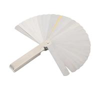 Alomejor Ensemble de 9 Jauges de Rayon pour Guitare, Règle D'action en Acier Inoxydable 32 Lames avec Outil de Mesure de Manche 7,25-20 Pouces pour Configuration de Basse Guitare