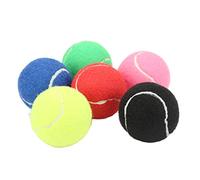 Alomejor Ensemble de Balles de Tennis, Balle d'entraînement de Tennis en Cachemire et Caoutchouc, 6 Balles d'entraînement Multicolores avec Rebond de Décompression à 50% pour Les Clubs