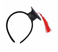 Alomejor Ensemble de Bandeaux pour Casquette de Remise de Diplôme, Mini Bandeaux en Plastique avec Pompons, Lot de 3 de Fête de Remise de Diplôme pour étudiants, Cérémonie de coration de