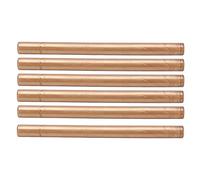 Alomejor Ensemble de Bâtons de Cire à Cacheter Flexibles, Bâtons de Scellage de Cire sans Fumée pour Projets de Bricolage, 10 Pièces Champagne or (bronze doré)
