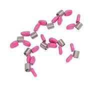 Alomejor Ensemble de Bouchons de Perles Robustes en Acier Inoxydable, avec Doigtier en Caoutchouc pour la Fabrication de Bijoux