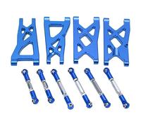 Alomejor Ensemble de Bras de Suspension Avant et Arrière en Alliage D'aluminium de Haute qualité et Tiges de Traction pour Voiture Senton 1/10 RC, Apparence Exquise, Remplacement Direct, adapté
