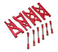 Alomejor Ensemble de Bras de Suspension en Alliage D'aluminium Durable et de Biellettes de Direction Servo pour Voiture Senton 1/10 RC, Facile à Installer, Réaliste et Plus Frais, adapté pour