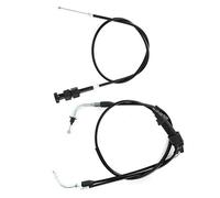 Alomejor Ensemble de Câbles d'accélérateur en Acier PVC de Remplacement 2 en 1, Starter et Commande d'accélérateur, Installation Simple pour les Pilotes de Moto Tout-terrain PW50 PW 50 PY50