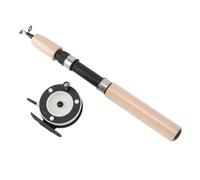 Alomejor Ensemble de Canne à pêche sur Glace 65 cm avec Moulinet en métal léger, poignée EVA antidérapante, kit Complet pour la pêche hivernale (Truite, Perche), idéal débutants et Amateurs