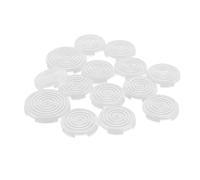 Alomejor Ensemble de Capuchons de Clavier de Jeu de, 14 Pièces, Couvertures Personnalisables 22.5mm 28.5mm pour Les Combattants de Rue et Les Joueurs (Blanc Transparent)