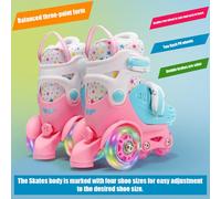 Alomejor Ensemble de Chaussures de Patinage à roulettes pour Enfants, avec Bout épais et Coussinets de sécurité, adapté aux Pointures 31 à 34, Couleur Verte (#8)