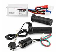 Alomejor Ensemble de Contrôleur de Scooter Contrôleur de Vitesse de Moteur DC 24V 250W avec Poignée de Torsion D'accélérateur pour Vélo électrique
