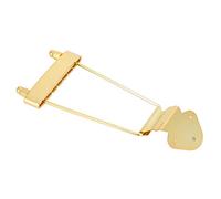 Alomejor Ensemble de Cordier pour Guitare Jazz, Base en Palissandre avec Selles Réglables, Vis de Montage et Clés Incluses, pour Remplacement de 6 Cordes (GOLD)