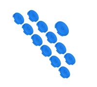 Alomejor Ensemble de Couvercles de Boutons D', 12 Pièces, Couvercle de Bouton-Poussoir Mécanique Durable pour Jeux de , adapté à Kailh Cherry TTC 20,2 Mm 25,3 Mm (Blue)