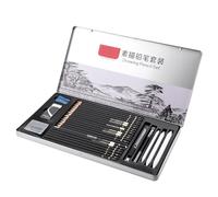 Alomejor Ensemble de Croquis au Crayon à Charbon avec 29 Outils pour la Pratique Professionnelle du Dessin, Idéal pour les étudiants en Art, Matériau Non Toxique