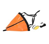 Alomejor Ensemble de Flotteurs D'Ancre de Bateau Robuste de 24 Pouces, Ancre de Dérive Compacte Légère avec Sangle Renforcée, pour Bateaux à Moteur, Bateaux à Voile, Kayaks (Orange)