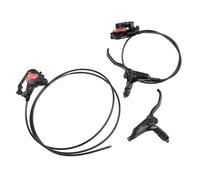 Alomejor Ensemble de Frein à Disque Hydraulique pour 4 Pistons en Alliage en Aluminium Avant et étrier Arrière avec Une Taille de 75 Mm 51 Mm pour Le Vélo de Montagne à Vélo