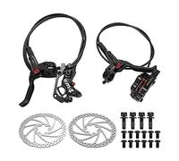 Alomejor Ensemble de Freins à Disque de Vélo avec 1 Paire de Rotors de Frein à Disque 160 Mm, Kit de Freins Hydrauliques à Pression D'huile M4 VTT MT420 étriers Avant Arrière 4
