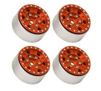 Alomejor Ensemble de Godets de Roue RC pour Une Voiture Axiale RC SCX24 1/24, Une Conception Petite et Pratique, 4 PC en Aluminium Aleay Cublin Wheel pour la Voiture pour Les œstrarsistes de la
