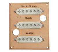 Alomejor Ensemble de Micros à Bobine Unique pour Guitare électrique de Style, avec Aimant Alnico 5 et Micro Central à polarité Inversée, pour les Positions du Pont Central du Cou,