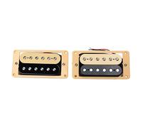 Alomejor Ensemble de Micros à Double Bobine, Micros Humbucker en Plastique et en Métal pour le Remplacement de Guitare électrique, Haute Performance pour les Amateurs de Musique et les Joueurs