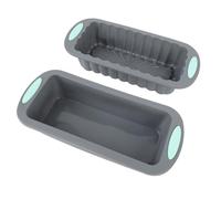 Alomejor Ensemble de Moules à Pain en Silicone Antiadhésifs, Ustensiles de Cuisson Durables pour Brownies et Pain de Viande, 2 Pièces pour Boulangers à Domicile
