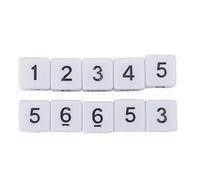 Alomejor Ensemble de Multifonctionnels en Plastique Premium, 20 Pcs 16 Mm pour Divers Jeux d'entreprise