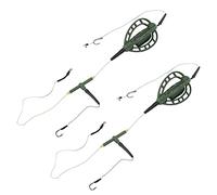 Alomejor Ensemble de Pêche à la Carpe 2 Pièces, Cage à Appâts en Nylon Robuste avec Poids Intégrés pour Un Naufrage Rapide, Léger et Portable pour la Pêche à la Carpe et Les Pêcheurs (35g)