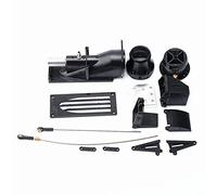 Alomejor Ensemble de Pompe à Jet de Propulseur de Bateau RC de Haute qualité avec Moteur sans Balais F540, pour Pousser et Manœuvrer des Bateaux RC 1/8 1/10, Matériau ABS + Aluminium en Noir