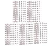 Alomejor Ensemble de Rivets et Capuchons en Métal, Attaches en Fer pour l'artisanat du Cuir, Rivets Décoratifs Durables et Polyvalents pour Sacs, Ceintures et Vêtements