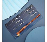 Alomejor Ensemble de Stylos de Calligraphie, Stylo D'écriture Léger et Lisse pour la Pratique de la Calligraphie Anglaise pour Adultes, Stylo Marron + 6 Plumes (BROWN)