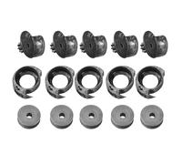 Alomejor Ensemble de Supports de Bobines de Navette Pièces de Machine de Réparation de Chaussures Durables pour Réparation à Manivelle 5 Pièces Bobines de Fer pour Accessoires de Machine à Coudre de