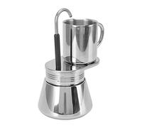 Alomejor Ensemble de Tasses à Moka Portables à Bec Unique, Outils pour Cafetière sur Cuisinière Faciles à Utiliser, capacité de Tasse de 220 Ml, Mini Machine à café pour le Camping