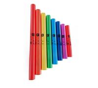 Alomejor Ensemble de Tubes Sonores 8 Tons, Instrument de Percussion Poli Fin, Outil éducatif pour L'exploration Musicale Kit de Tubes Sonores Musicaux 8 Pièces pour Salle de Classe sans Corde (sans