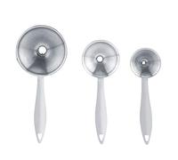 Alomejor Ensemble D'entonnoirs Durables et Faciles à Nettoyer en Acier Inoxydable, pour les Déversements de Cuisine, pour Petites Bouteilles et Récipients, Argent, 3 Pièces, Cuisine
