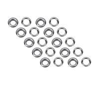 Alomejor Ensemble D'œillets de Couture en Acier Inoxydable, 300, avec Rondelles, pour L'artisanat du Cuir, 8mm, pour Ceintures, Tissus, Sandales (Argent Noir)