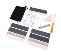 Alomejor Ensemble D'outils de Luthier pour Guitare 18 Pièces, Kit D'entretien de Guitare Multifonctionnel avec Entretoise de Cordes et Bascule de Frette, pour électrique Basse